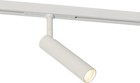 Faretto moderno bianco per sistema binario monofase - Slimline Uzzy
