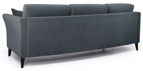 Divano in velluto grigio 237 cm Eden - Scandic