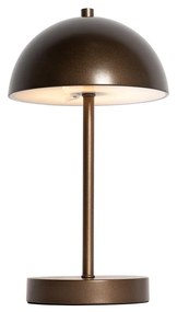 Lampada da tavolo da esterno bronzo scuro ricaricabile con dimmer a 3 livelli - Keira