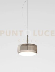 Jube sospensione g fume' bianco acciaio satinato l2202 1 led 13w 2...