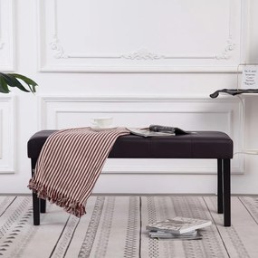 Panca 106 Cm Marrone İn Similpelle /