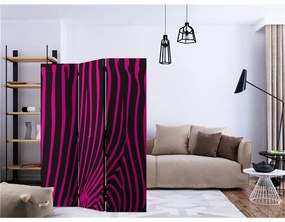 Paravento Zebra pattern (violet) [Room Dividers]