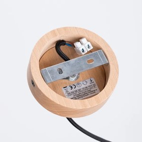 Sollux SL.1320 - Lampadario a sospensione con filo JAGA 1xE27/15W/230V diametro 30 cm nero