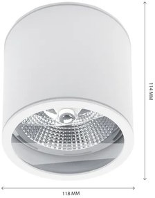 Luce Spot da bagno CHLOE AR111 1xGU10/15W/230V IP44 arrotondato bianco