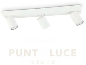 Lampada da soffitto rudy pl3 bianco