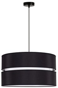 Duolla - Lampadario a sospensione con filo DUO 1xE27/15W/230V diametro 40 cm nero/bianco