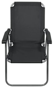 Sedia pieghevole da campeggio grigia