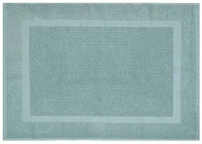 Tappeto scendi doccia 100% cotone verde acqua 45x64 cm