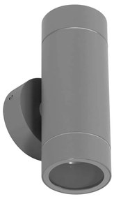 Applique Cilindrica Bidirezionale IP65 GU10 Grigio Colore Grigio