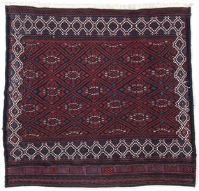Afshar Tappeto 90x90 (Iran) Annodato A Mano