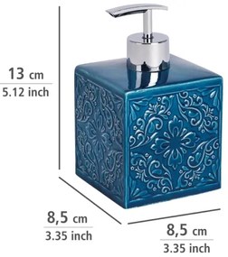 WENKO 22653100 - Dispenser per sapone CORDOBA 500 ml blu