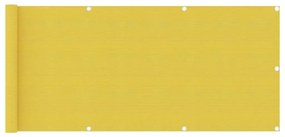 Paravento Da Balcone Giallo 75x400 Cm İn Hdpe /