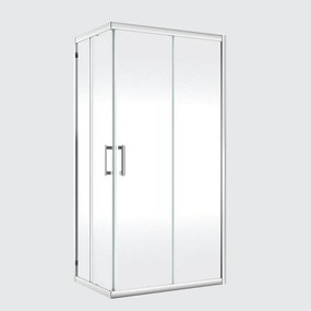 Kit di installazione telaio e ferramenta per doccia ad apertura scorrevole Easy L 80 x H 190 x P 4.8 cm cromato lucido
