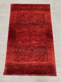 Loribaft Tappeto 100x60 Rosso (Iran) Annodato A Mano