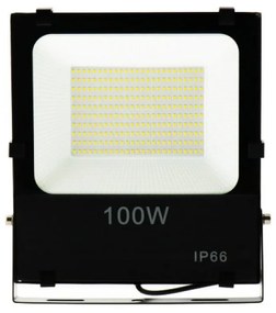Faro proiettore Led 100W Nero da esterno IP65 Bianco Caldo 3000K M LEDME