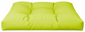 Cuscino per Pallet Verde Brillante 70x70x12 cm in Tessuto