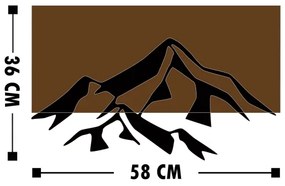 Decorazione da muro 58x36 cm montagne