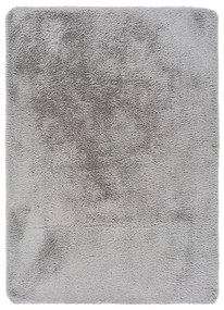 Tappeto grigio , 60 x 100 cm Alpaca Liso - Universal