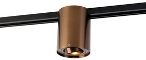 Faretto da binario monofase moderno bronzo scuro - Rondoo Up