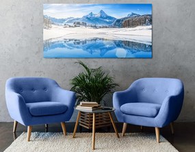 Stampa su tela – Paesaggio innevato nelle Alpi