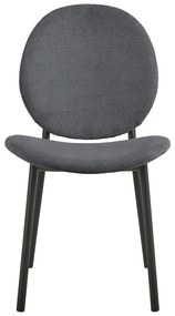 Sedia da pranzo color antracite Cliff – Actona