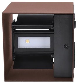Brilagi - Applique da esterno CUBE LED/6W/230V marrone IP54