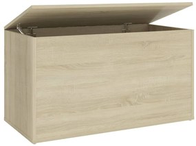 Cassapanca rovere sonoma 84x42x46 cm in legno ingegnerizzato