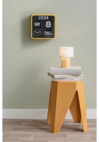 Sgabello color senape in plastica Cherish – Leitmotiv