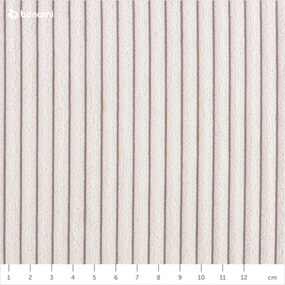 Letto matrimoniale imbottito beige con contenitore con rete inclusa 160x200 cm Mattis Cord – Meise Möbel