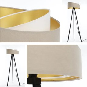 Lampada da terra GALAXY 1xE27/60W/230V beige/bianco/wenge