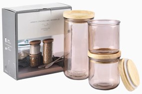 Set di barattoli di vetro 3 pezzi Hermetic - Ego Dekor
