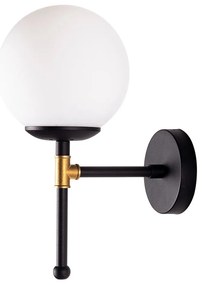 Lampada da parete nera, altezza 35 cm Kruva - Squid Lighting