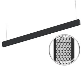 Lampada LED Sospesa 40W 120cm, UGR11, DALI2, PHILIPS Certadrive - Bianca o nera Colore Bianco Variabile CCT, Colore del corpo Nero