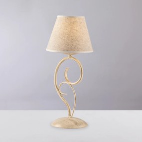 BeLight Vienna 1-light table lamp Ivory gold