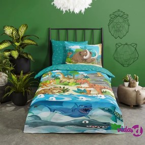 Good Morning Copripiumino per Bambini Prehistoric 140x200/220 cm