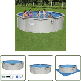 vidaXL Piscina con liner in PVC - Bestway Set Piscina Hydrium 460x120 cm