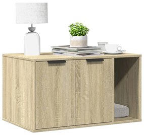 Recinto Lettiera Gatti Rovere Sonoma 80x50x45 Cm İn Truciolato /