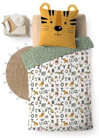 Set copripiumino e federa da bambini in cotone per letto singolo 140x200 cm Tigry – douceur d'intérieur