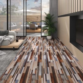 Listoni Pavimento Pvc 5,02 M² 2 Mm Autoadesivi Multicolore /