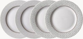 Set di 4 piatti da dessert in porcellana Gift Set Flat