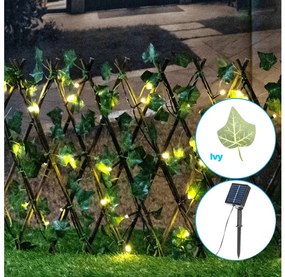 Aigostar - Catena solare LED 56xLED/2x0,4m IP65 bianco caldo ivy