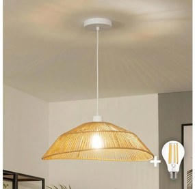 Brilagi - Lampadario LED a sospensione su cavo CERIA BOHO 1xE27/40W/230V Ø 50 cm marrone