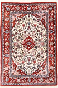 Isfahan Tappeto 190x130 Beige (Cina) Annodato A Mano