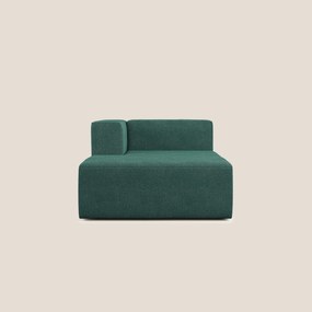 Nettuno modulo chaise longue in morbido tessuto bouclè T07