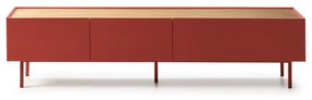 Mobile TV rosso scuro effetto rovere 180x45 cm Arista - Teulat