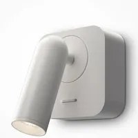 Applique Da Parete Moderno Mirax Metallo Bianco Luce Led Integrato 3W Ip20