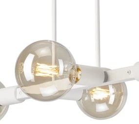 Lampadario a sospensione con supporto rigido ASTRID 4xE27/60W/230V bianco