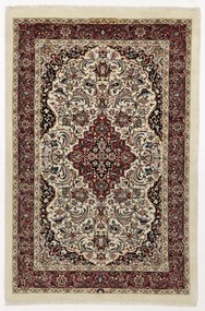Isfahan Tappeto 130 x 90 (Iran) Annodato A Mano