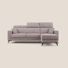 Pegaso divano letto angolare con poggiatesta reclinabili e rivestimento impermeabile T02