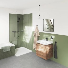 GROHE 411062430 - Mensola angolare per doccia ESSENTIALS 250 × 250 mm nera